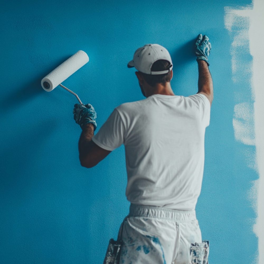 man-is-painting-wall-with-paint-brush